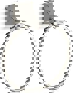 Round Closed Towel Ring in Vibrant Brushed Nickel